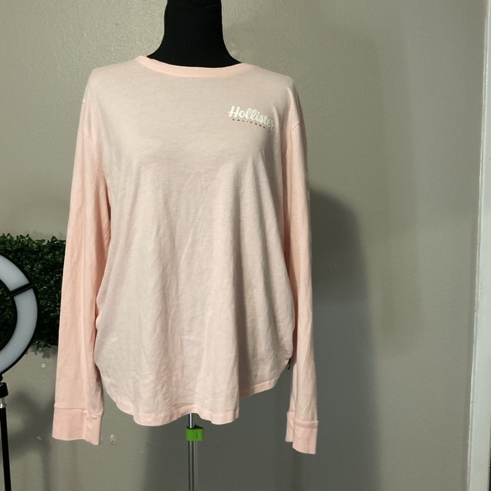 Hollister Light Pink Crew Neck Top